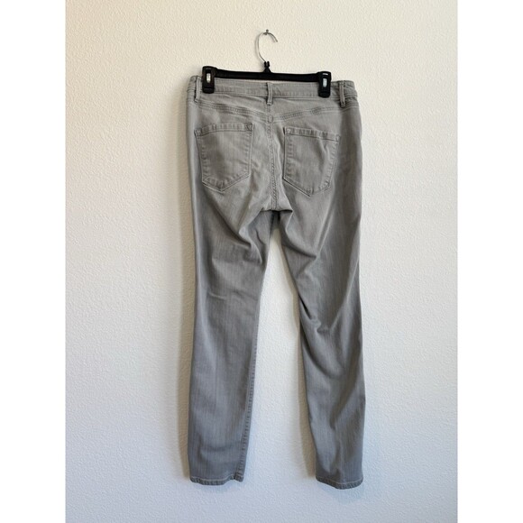 Loft Women's Gray Curvy Skinny Jeans Low Rise Pockets Size 29/8 - Picture 2 of 10